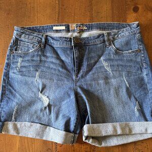 kut from the kloth Katy Boyfriend Shorts Size 18W